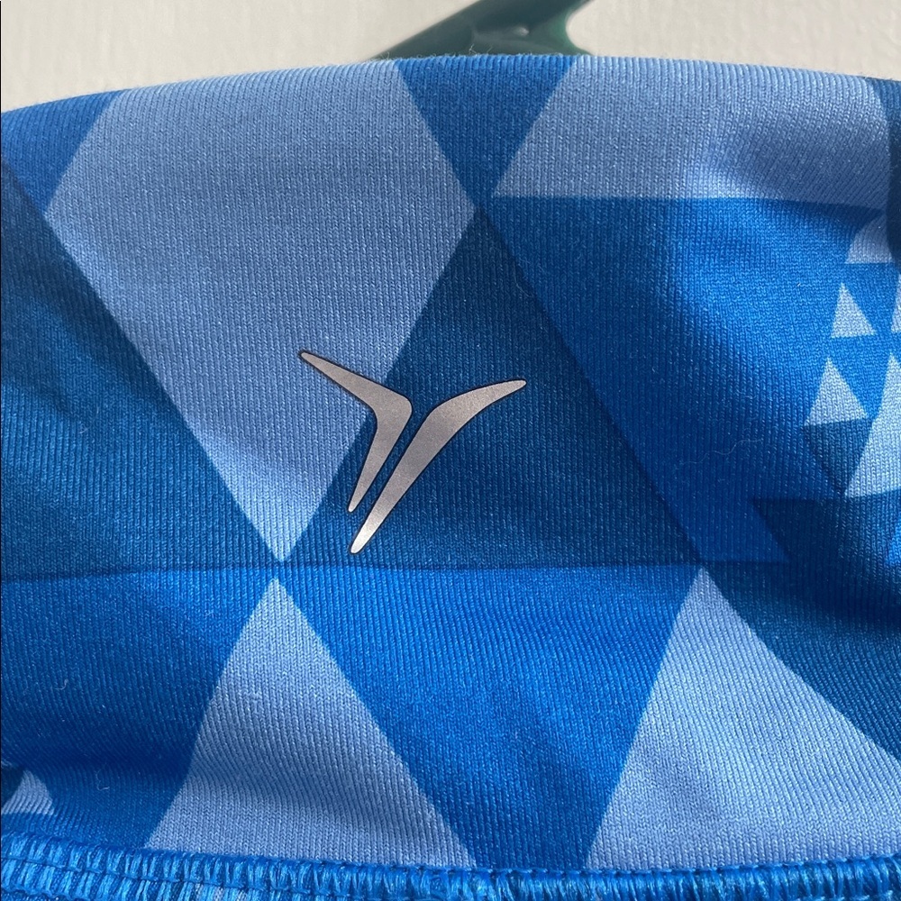 Geometric Blue womens Leggings - Picture 3 of 7